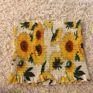 Sunflower Tube Top
